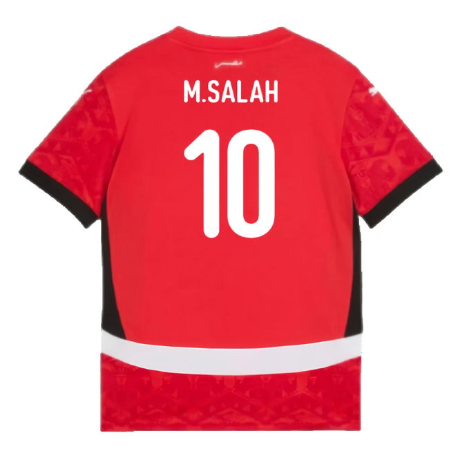 2024-2025 Egypt Home Shirt (Kids) (M.Salah 10)-SoccerKits Hub | Buy Soccer Jerseys Online